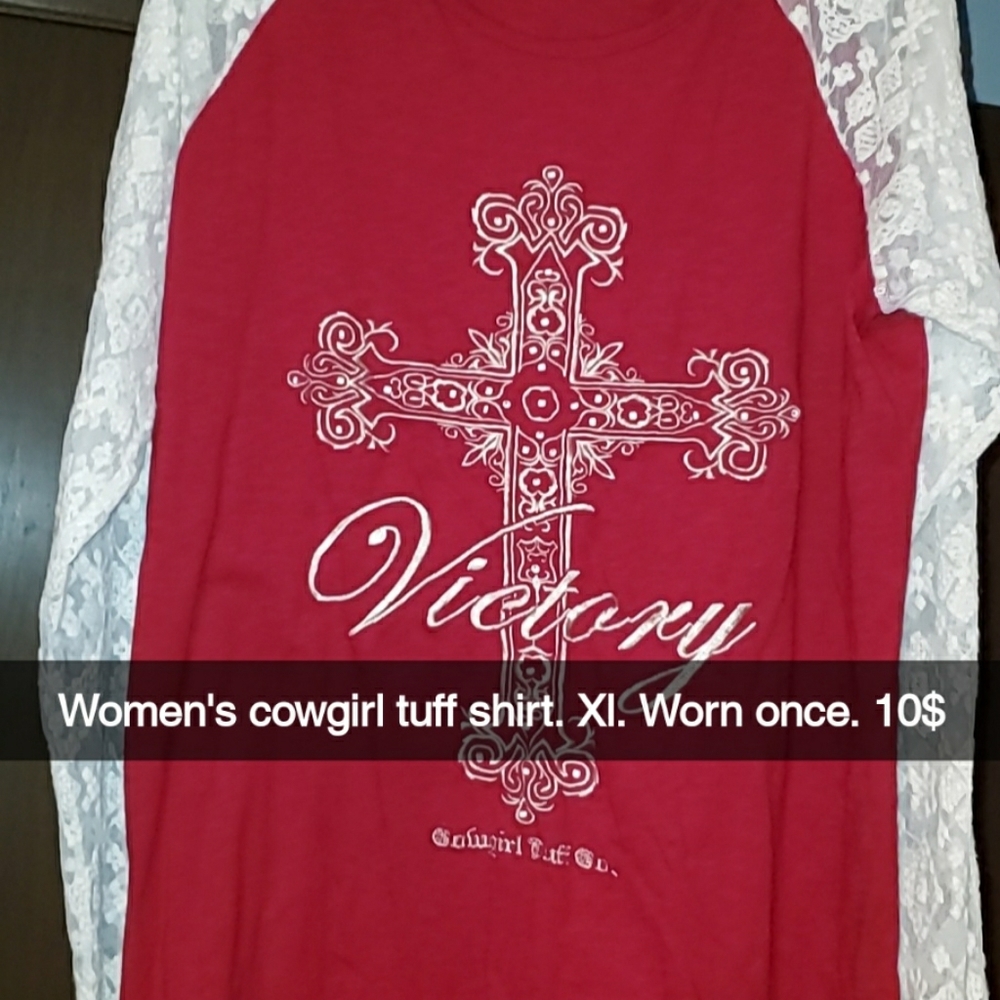 COPY - Womens cowgirl tuff shirt